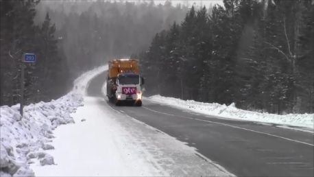 Уникальная негабаритная перевозка крана Liebherr LTM 12500.1 Уникальная негабаритная перевозка крана Liebherr LTM 12500.1